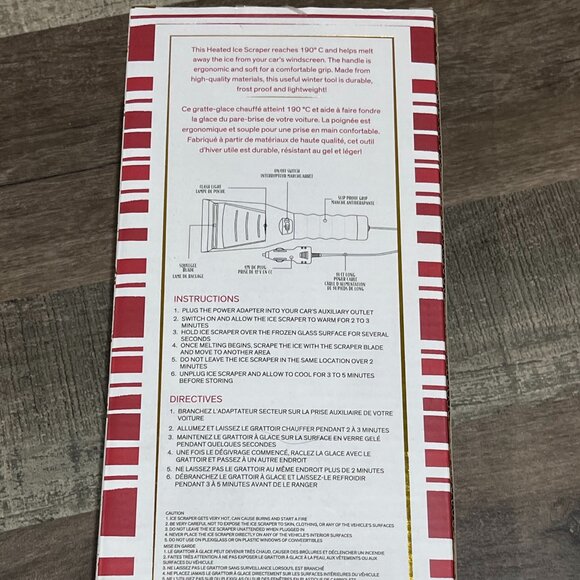 Indigo Heated Ice Scraper for car - Picture 2 of 3